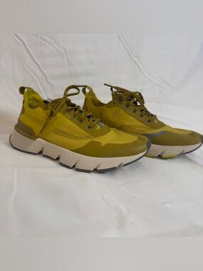 Sorel Kinetic Breakthru Tech Lace Sneakers - Mustard Yellow - Women’s 7